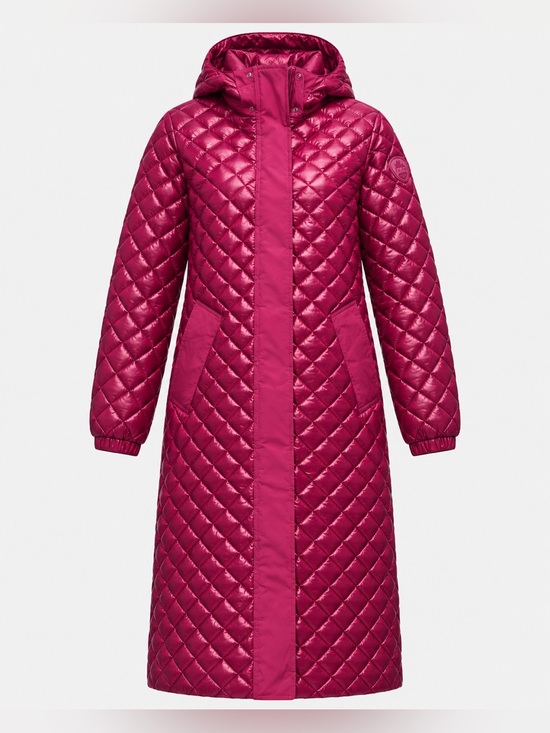 Pajar Other - Pajar Canada Peridot Diamond Quilted Longline Hooded Shacket Pink Size S